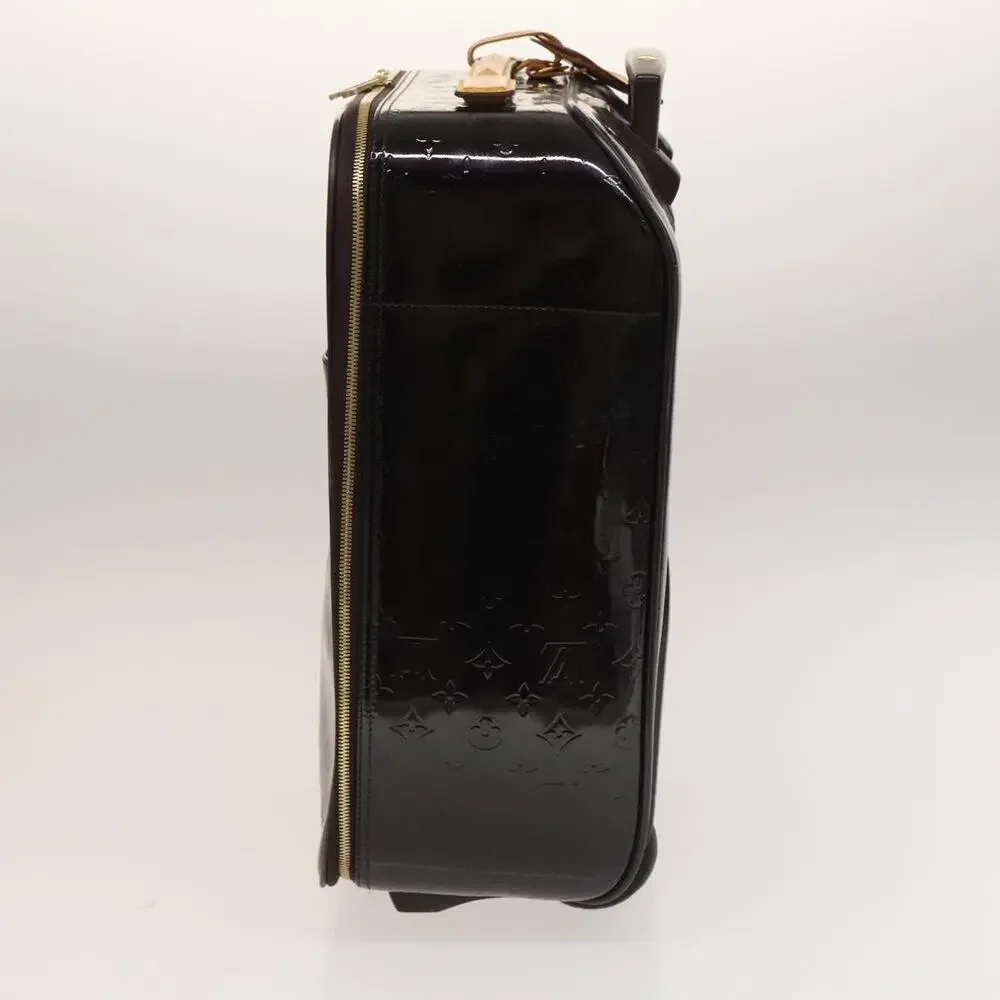 LOUIS VUITTON Monogram Vernis Pegas 45 Suitcase Amarante M91277
